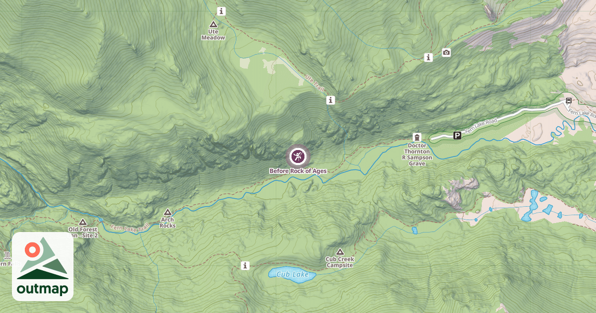 Map of Before Rock of Ages
