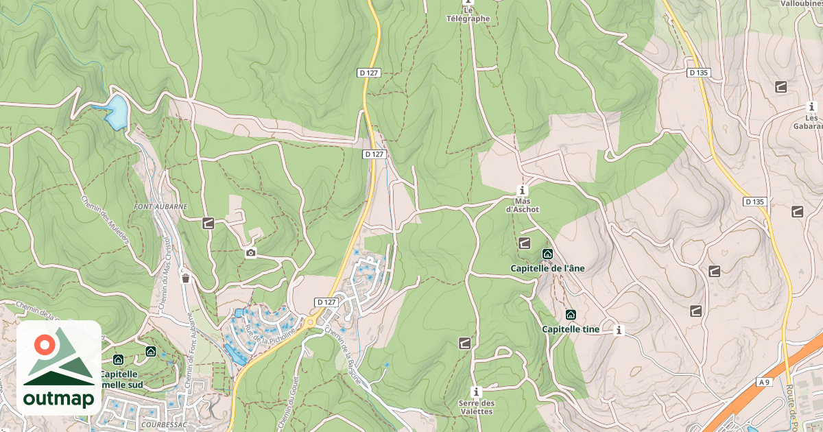 Map of Fonteron 1