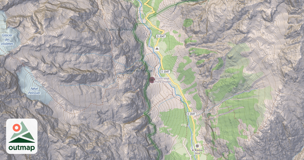 Map of Écrins total (Poire Droite)