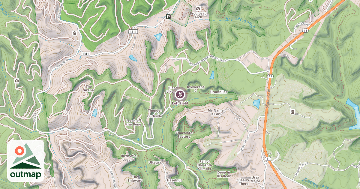 Map of Left Field