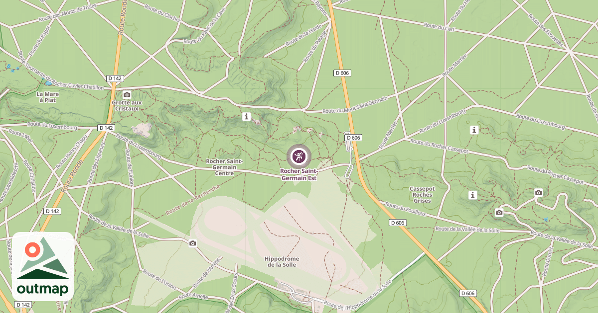 Map of Rocher Saint-Germain Est