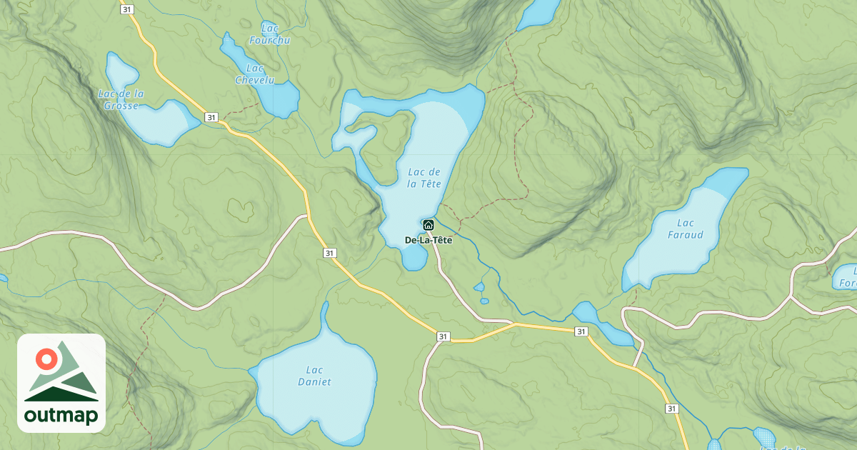 Map of De-La-Tête
