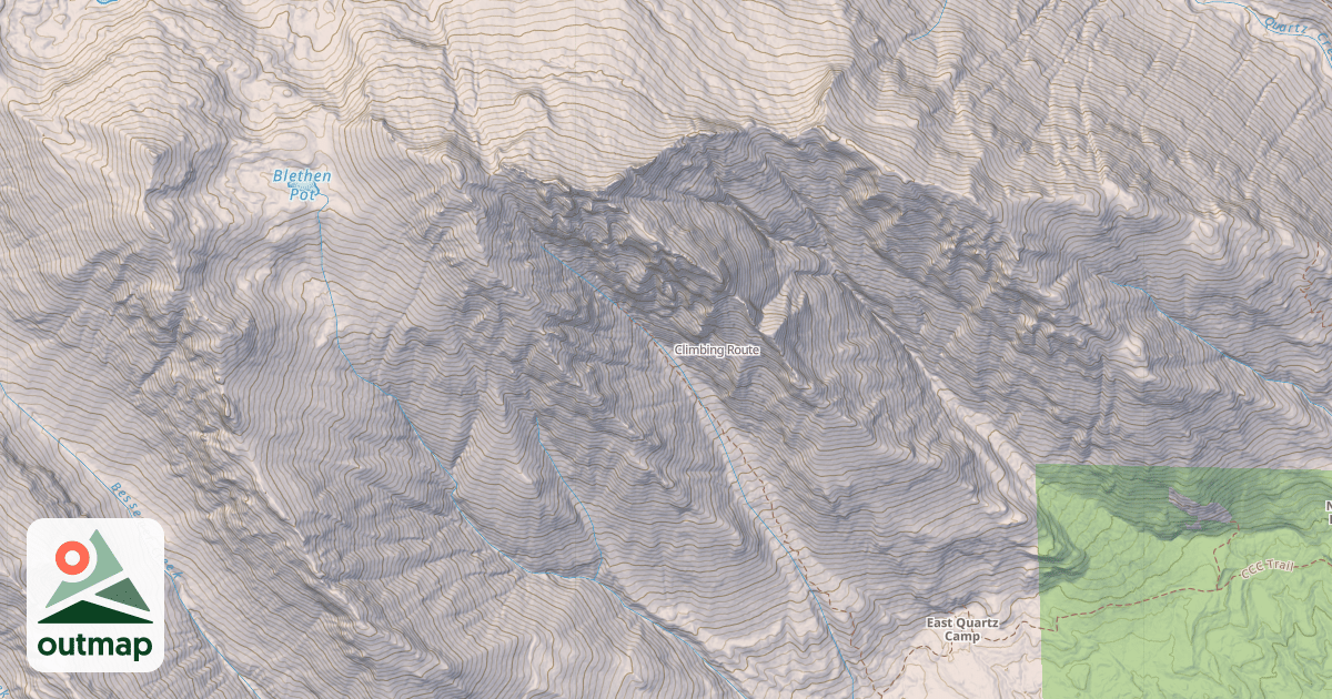 Map of Climbing Route