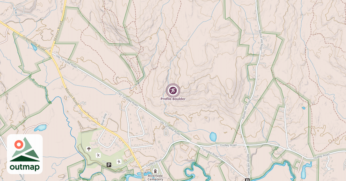 Map of Profile Boulder