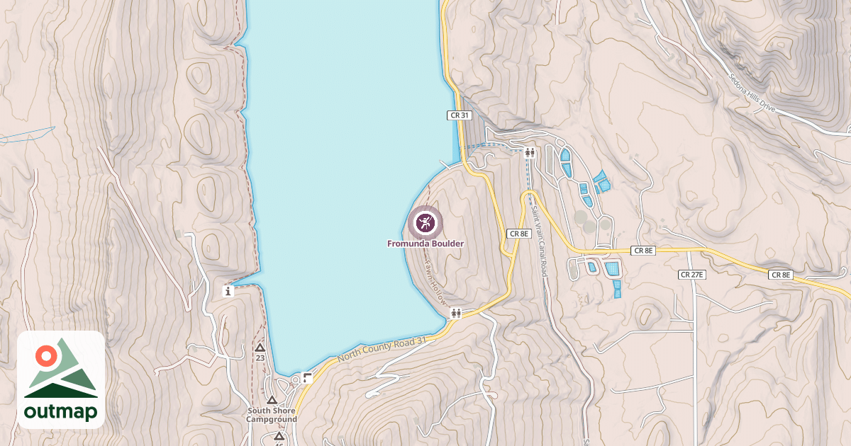 Map of Fromunda Boulder