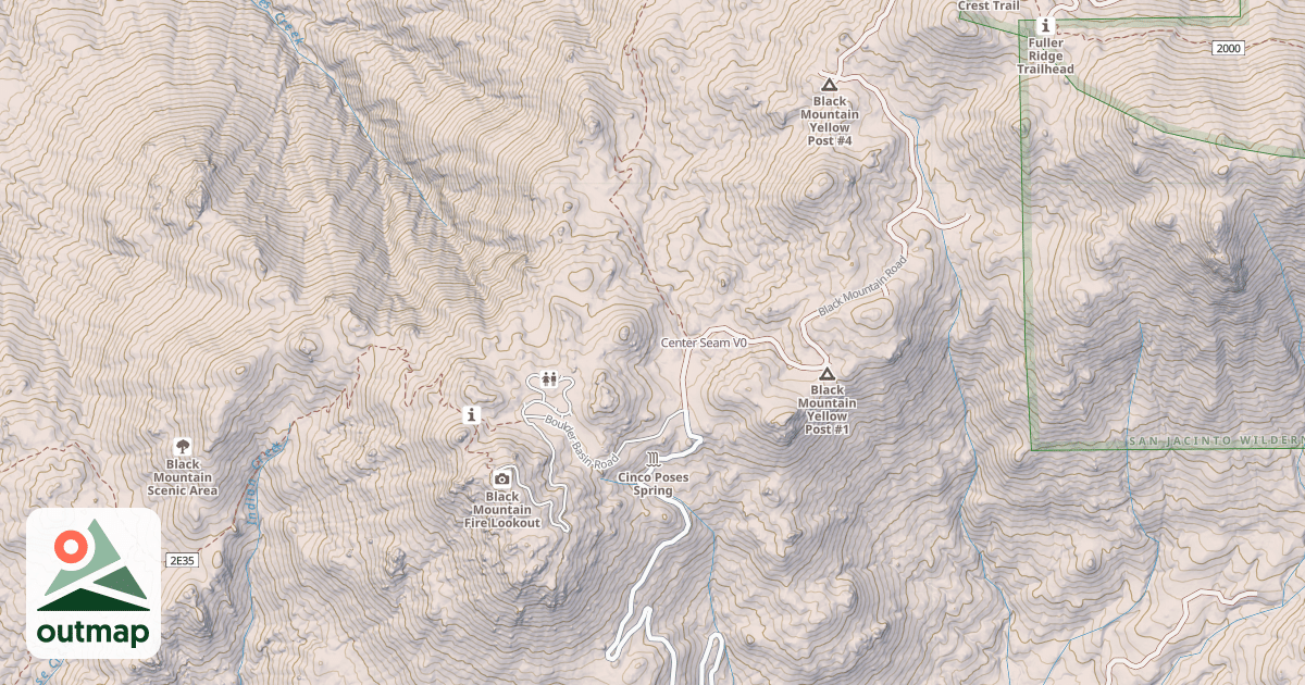 Map of Center Seam