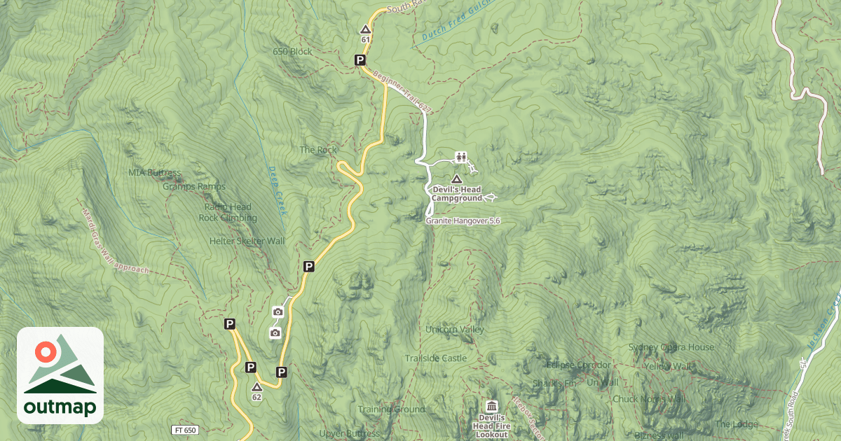 Map of Granite Hangover