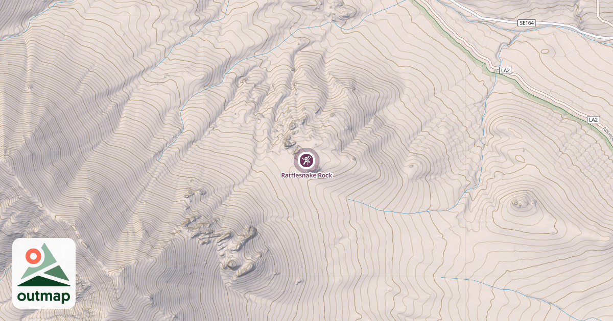 Map of Rattlesnake Rock