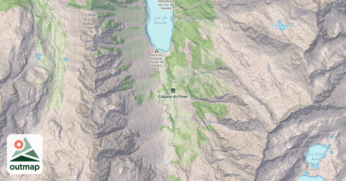 Map of Cabane du Pinet