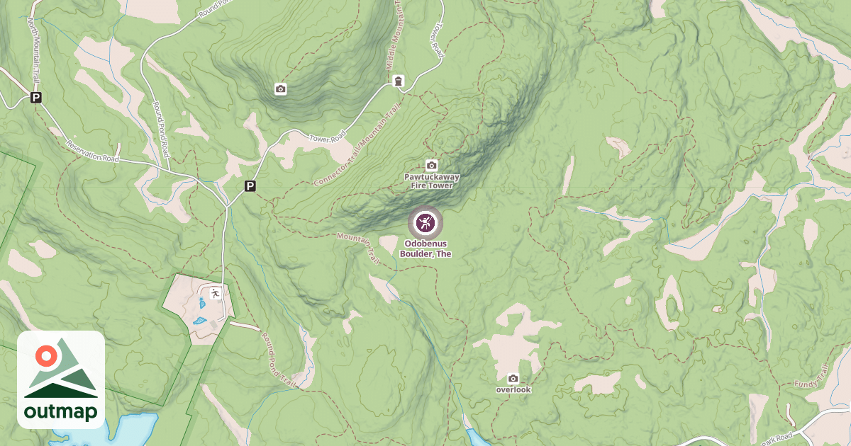 Map of Odobenus Boulder, The