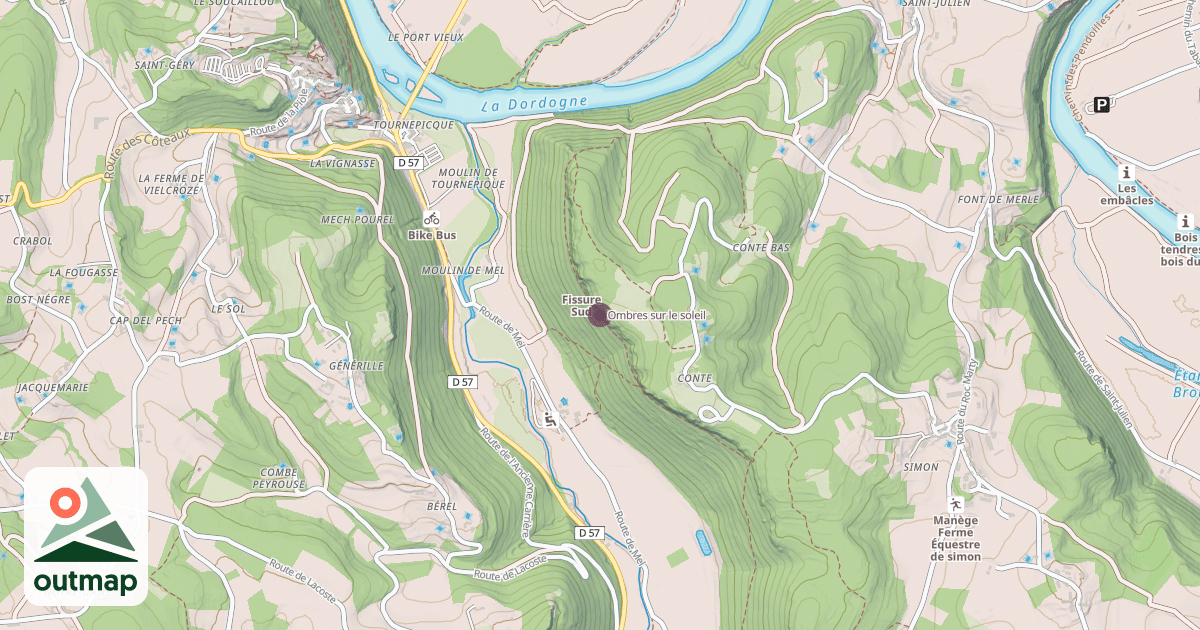 Map of Ombres sur le soleil