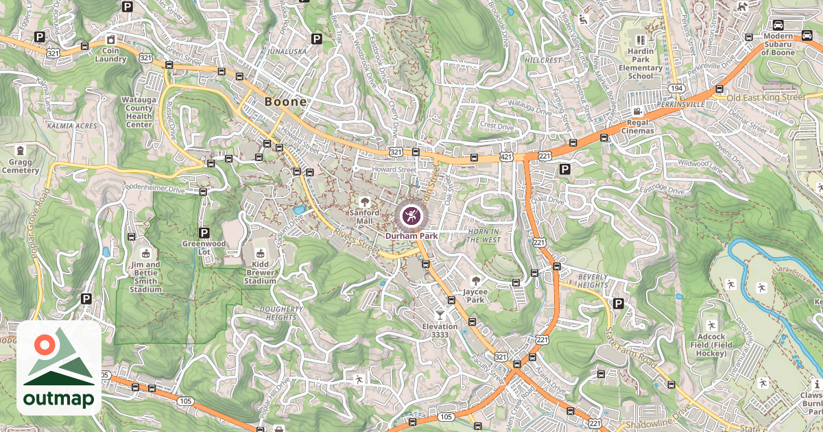 Map of Durham Park