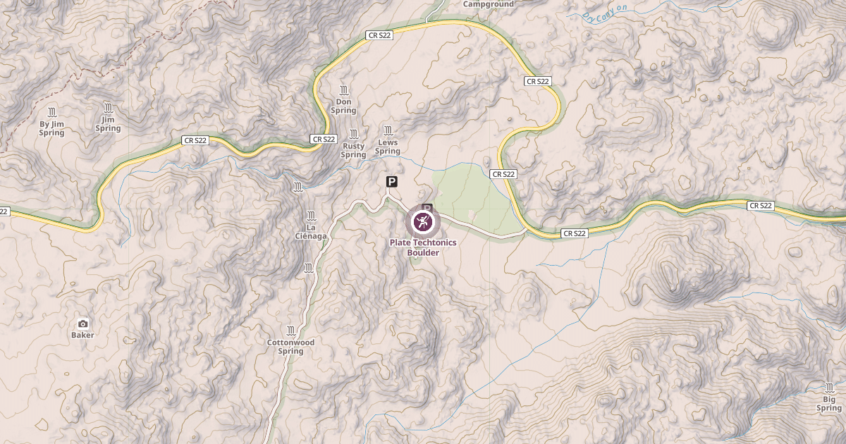 Map preview of Plate Techtonics Boulder