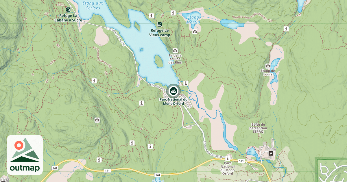Map of Parc National du Mont-Orford