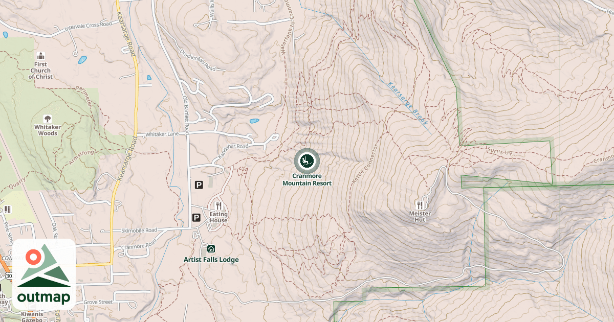 Map of Cranmore Mountain Resort