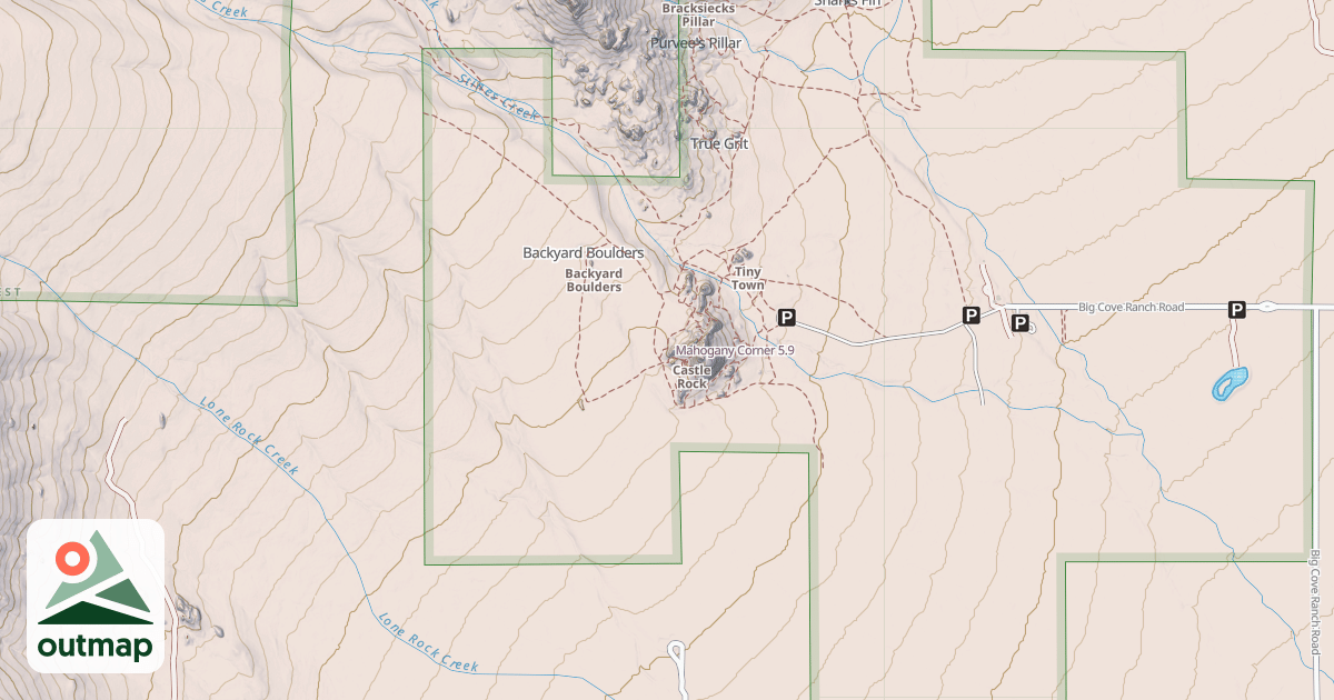 Map of Mahogany Corner