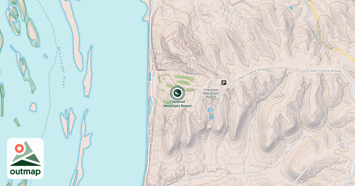 Map of Chestnut Mountain Resort
