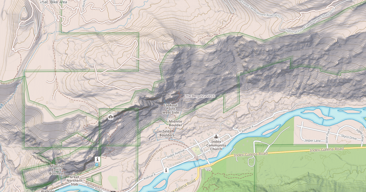 Map preview of The Bergshrund