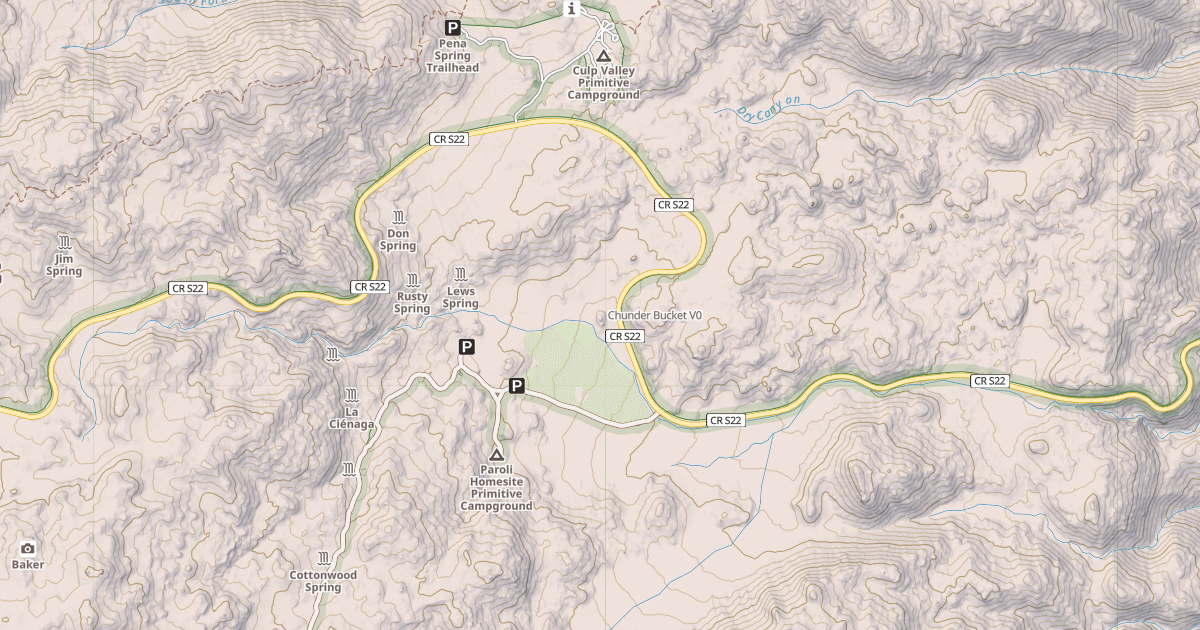 Map preview of Chunder Bucket
