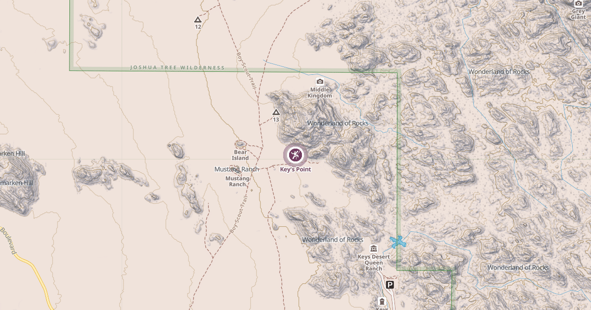 Map preview of Key's Point