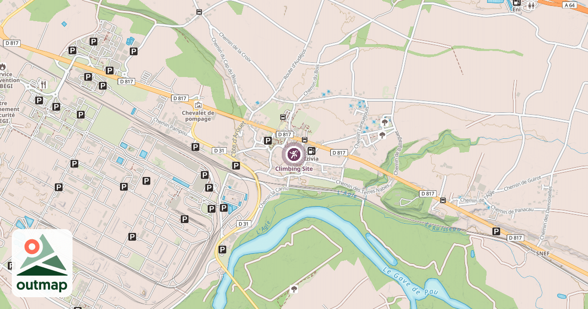 Map of Climbing Site