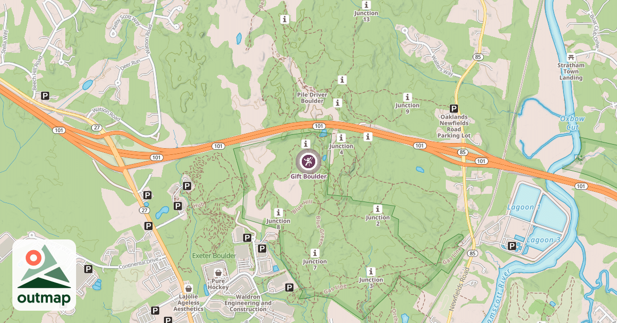 Map of Gift Boulder