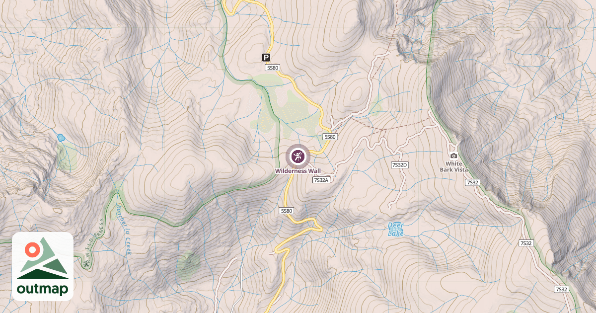 Map of Wilderness Wall