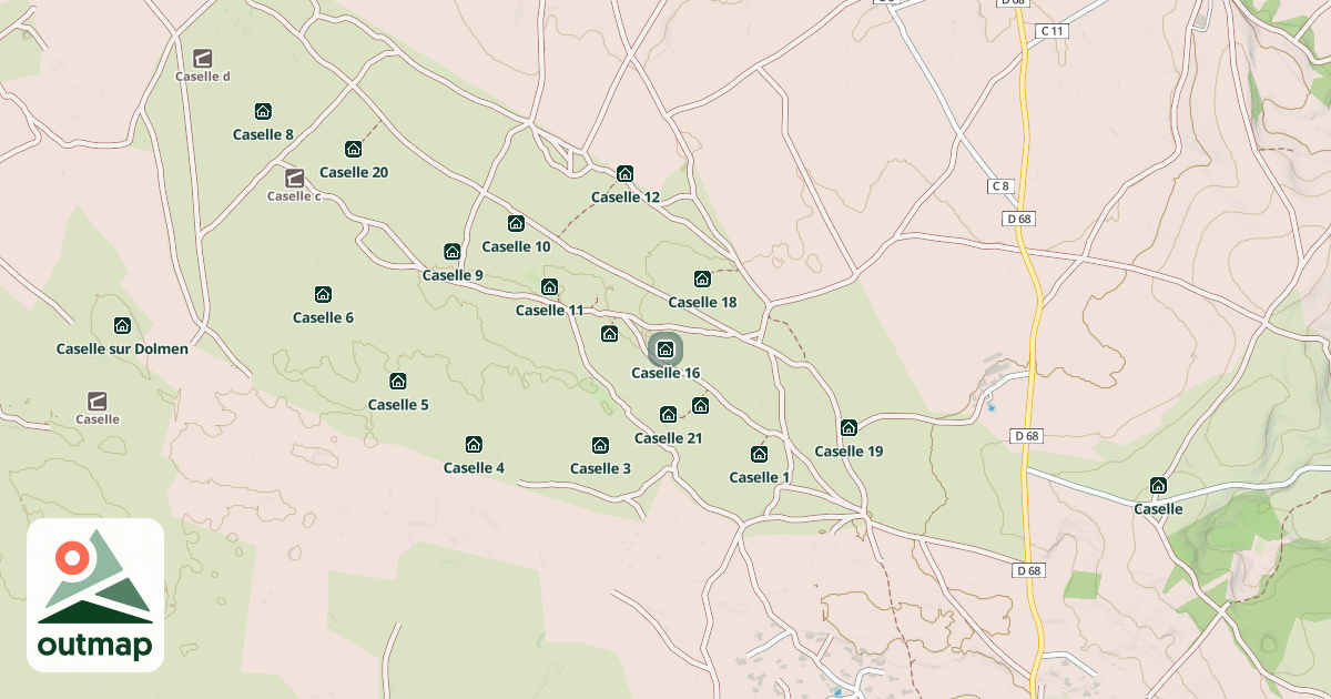 Map of Caselle 16