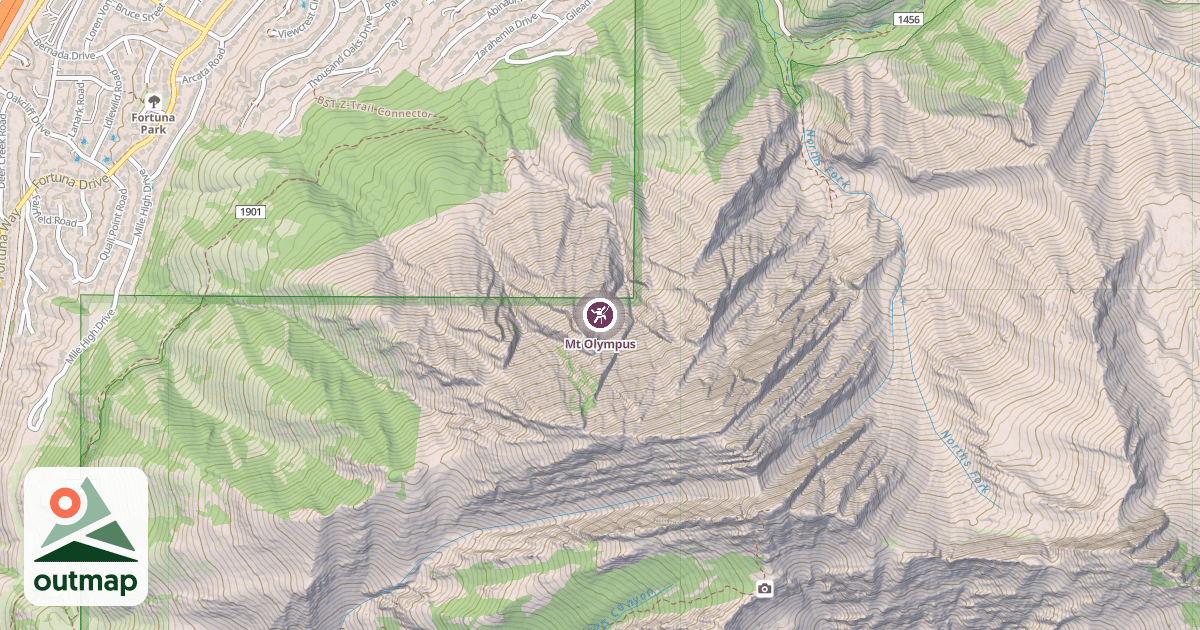 Map of Mt Olympus
