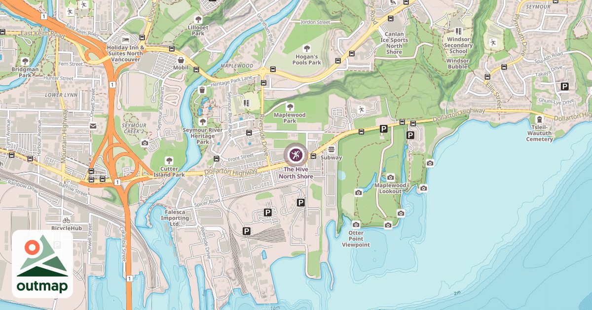 Map of The Hive North Shore