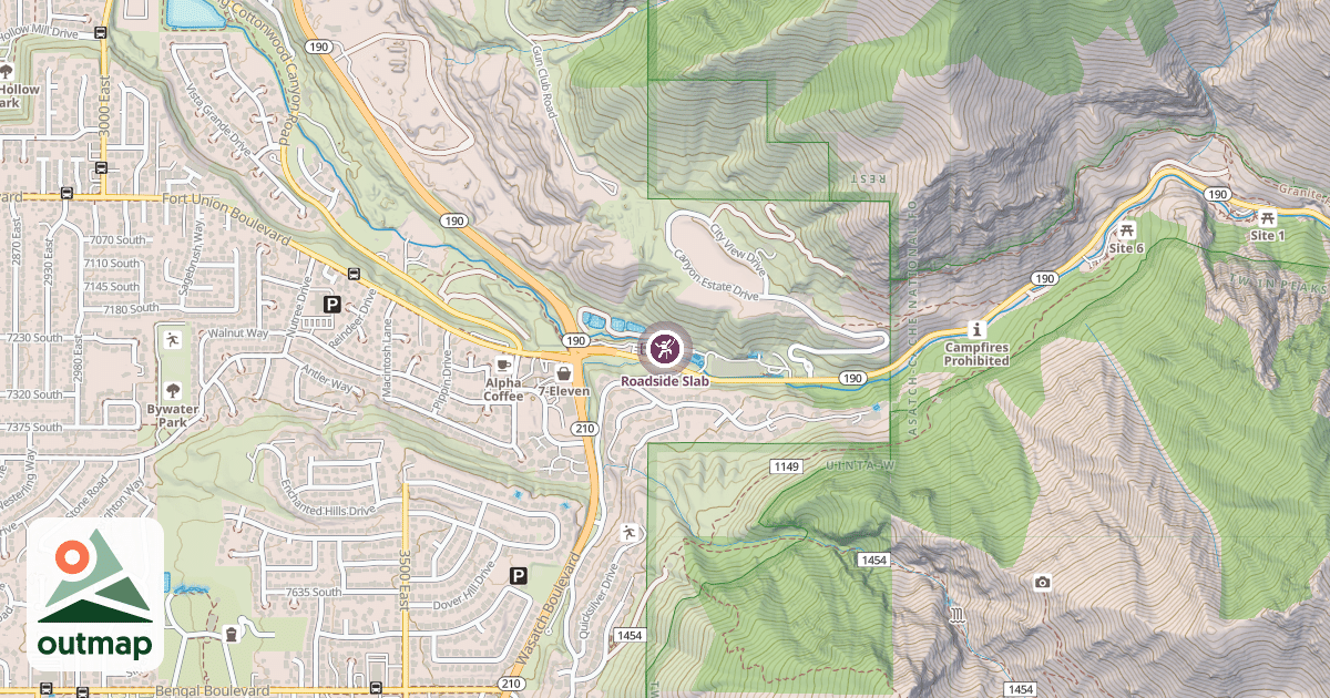 Map of Roadside Slab