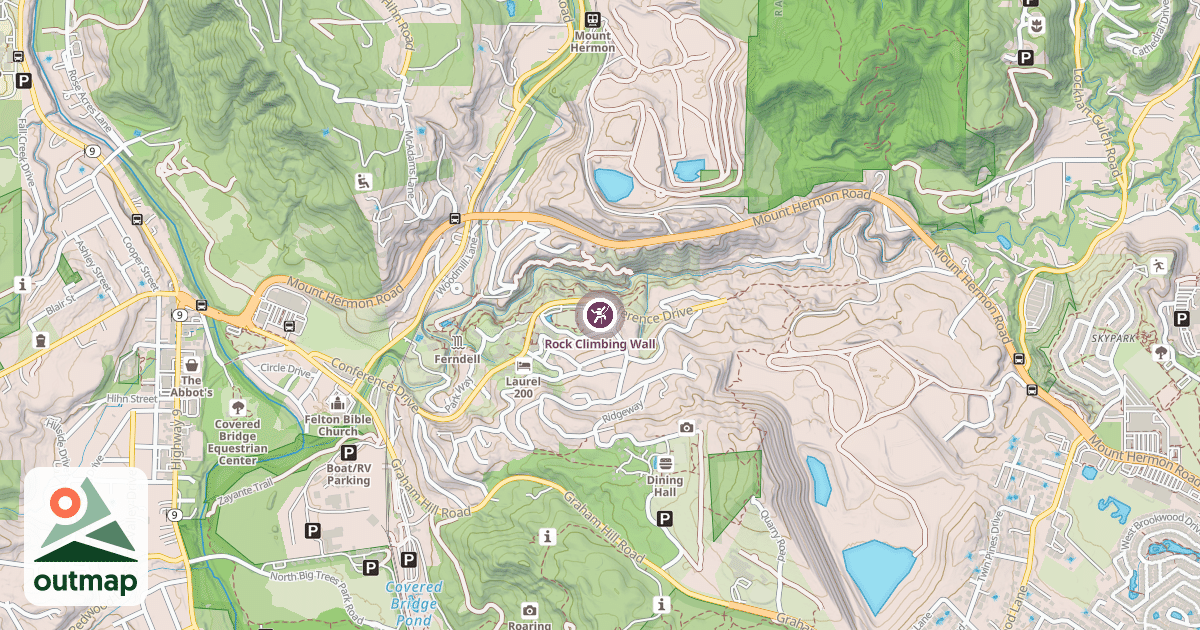 Map of Rock Climbing Wall