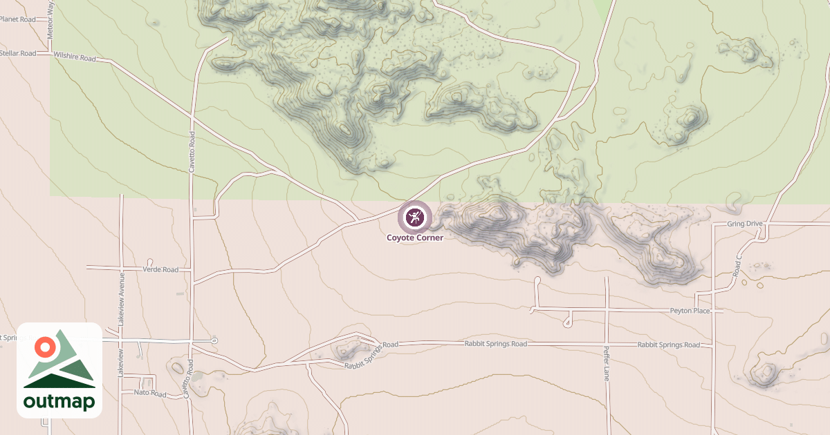 Map of Coyote Corner