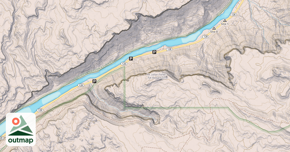 Map of Mt. Julian Fisher-Fat Bastard