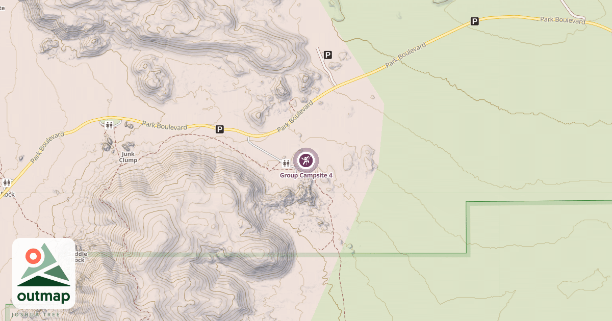 Map of Group Campsite 4