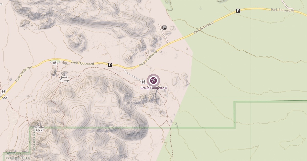 Map preview of Group Campsite 4