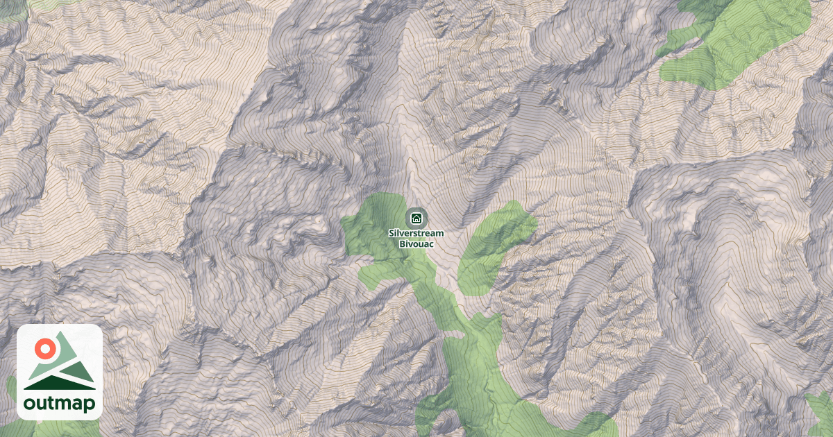 Map of Silverstream Bivouac
