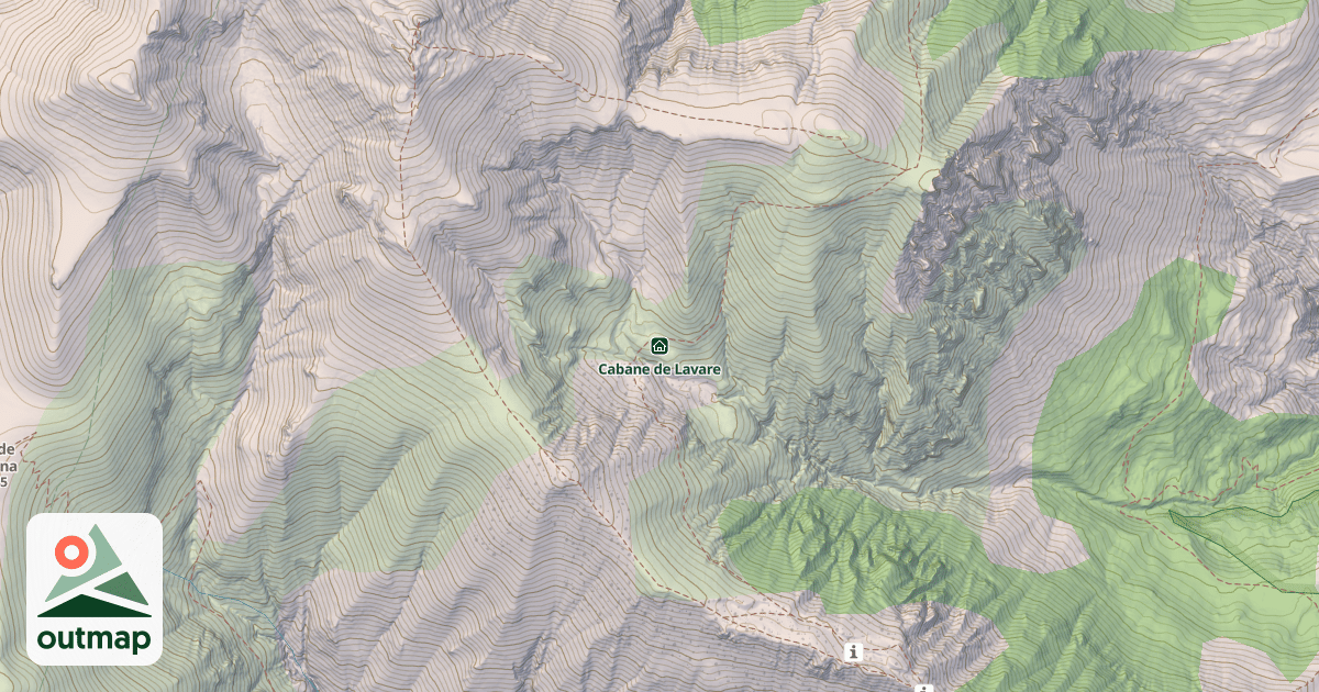 Map of Cabane de Lavare
