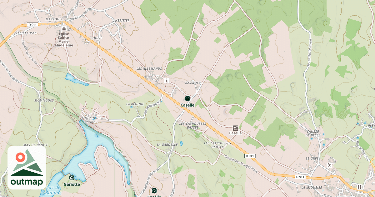 Map of Caselle