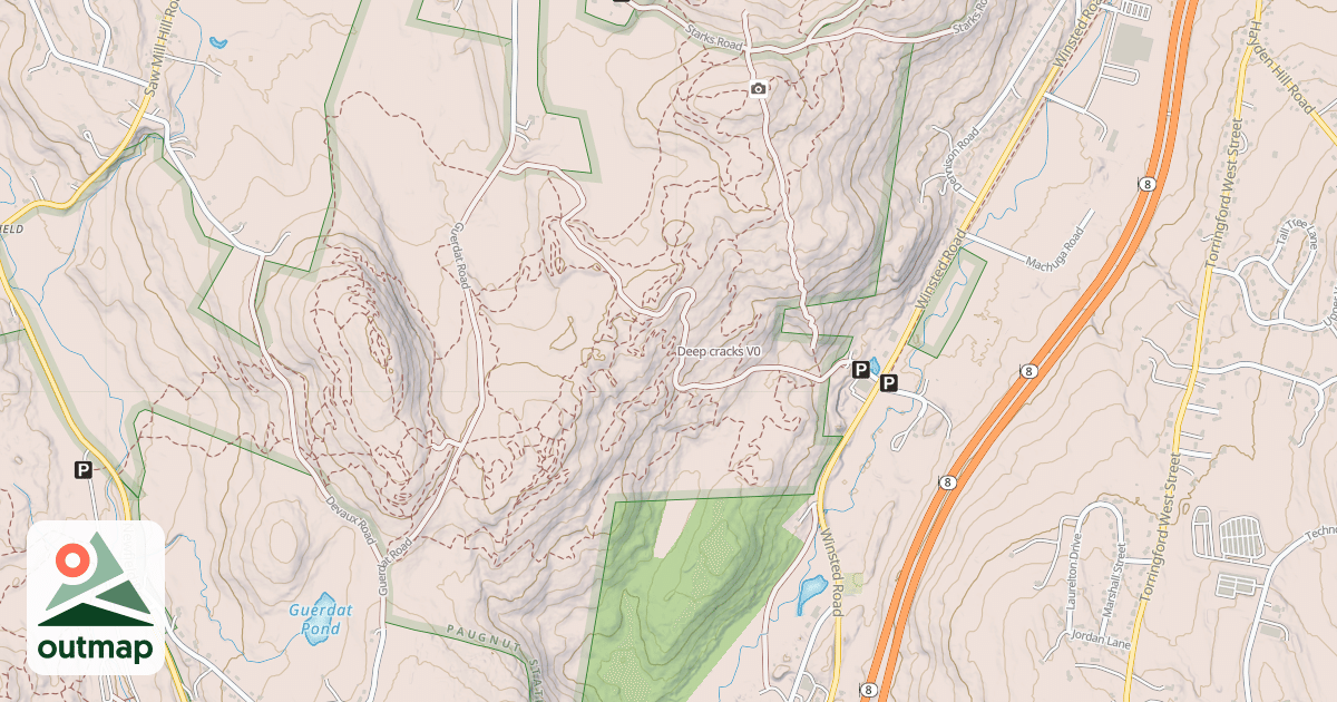 Map of Deep cracks