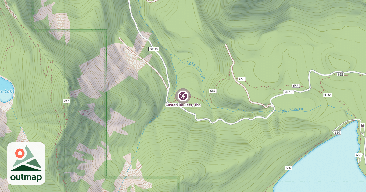 Map of Gaston Boulder, The