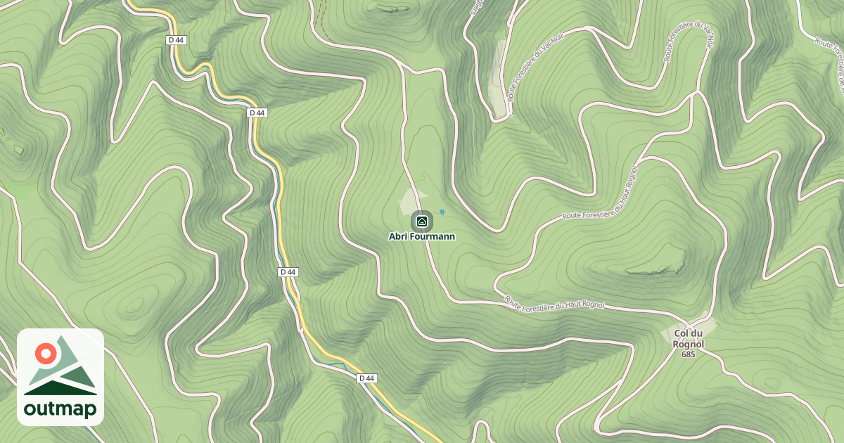 Map of Abri Fourmann