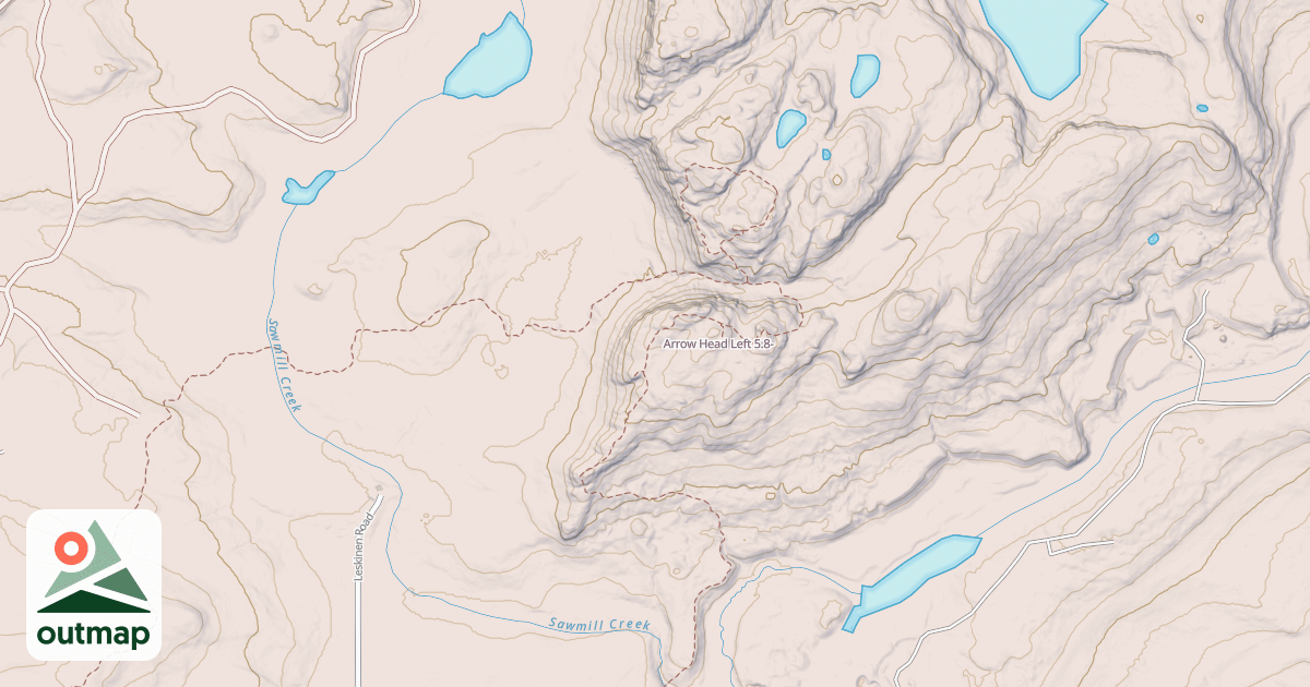 Map of Arrow Head Left