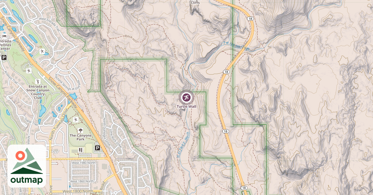 Map of Turtle Wall