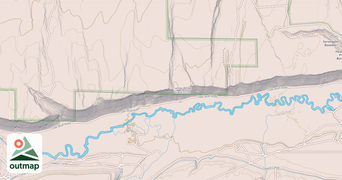 Map of Center Birdie Crack