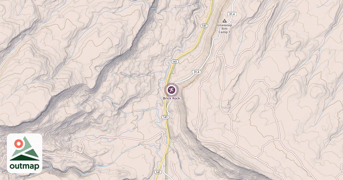 Map of Brick Rock