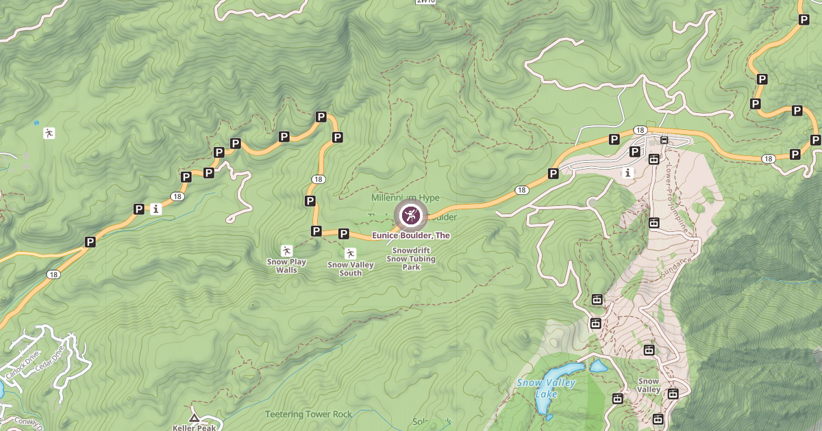 Map preview of Eunice Boulder, The
