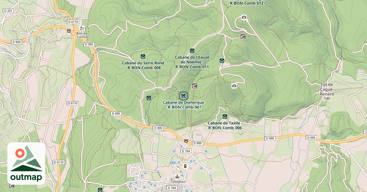Map of Cabane de Domergue - R_BON_Comb_007