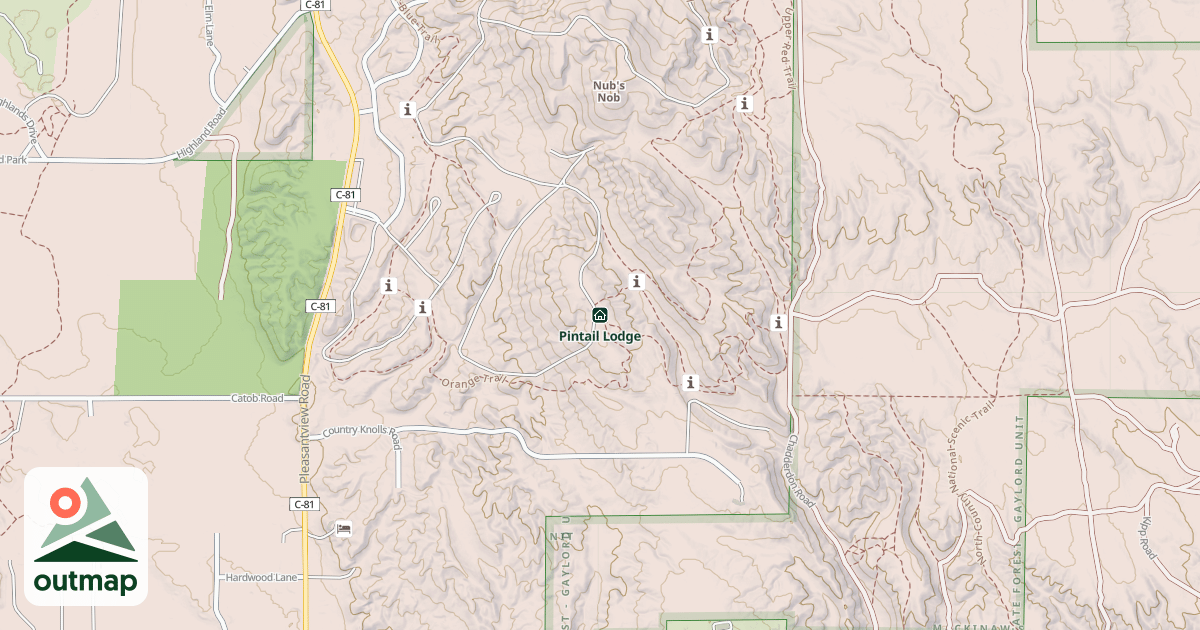 Map of Pintail Lodge
