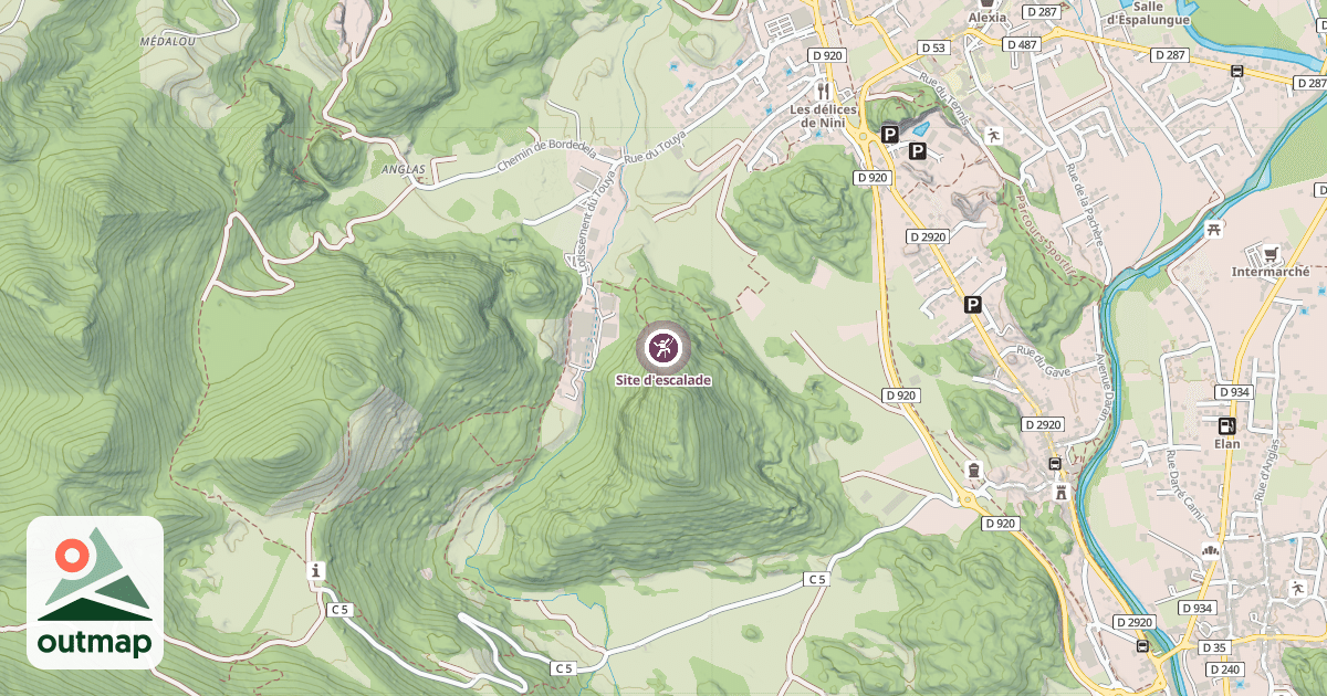Map of Site d'escalade